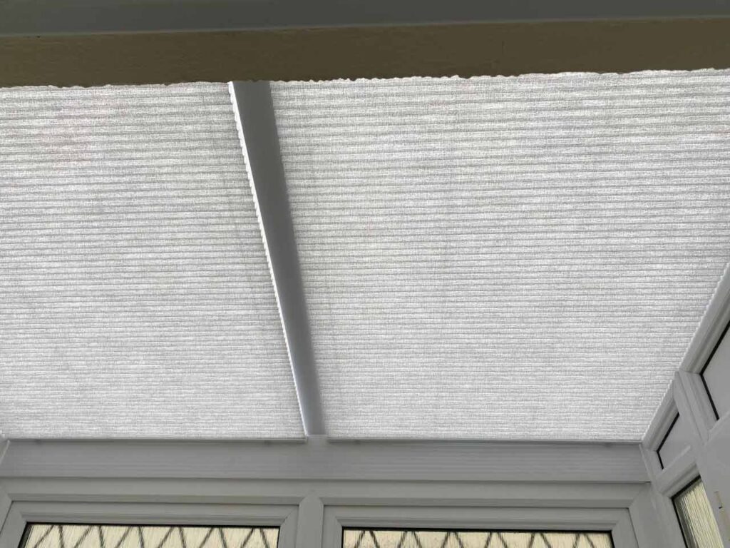 pleated roof blinds